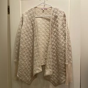 Calypso St Barth Sardinia open cardigan wrap Small golden threads